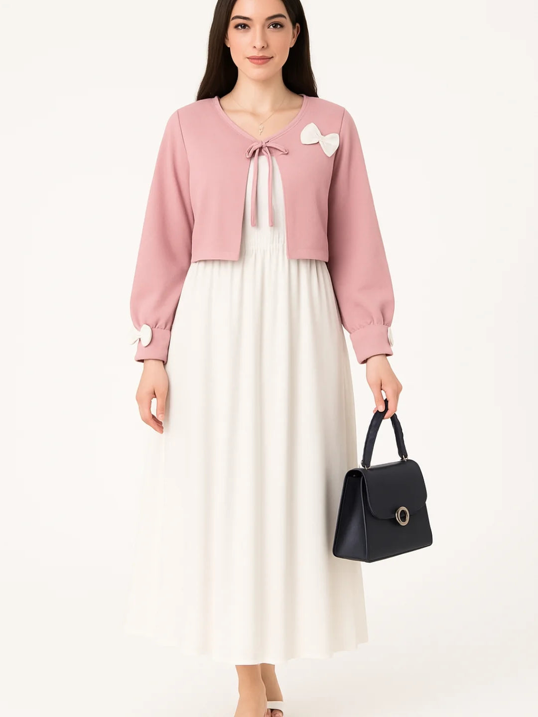 Jasmin bow coat Maxi