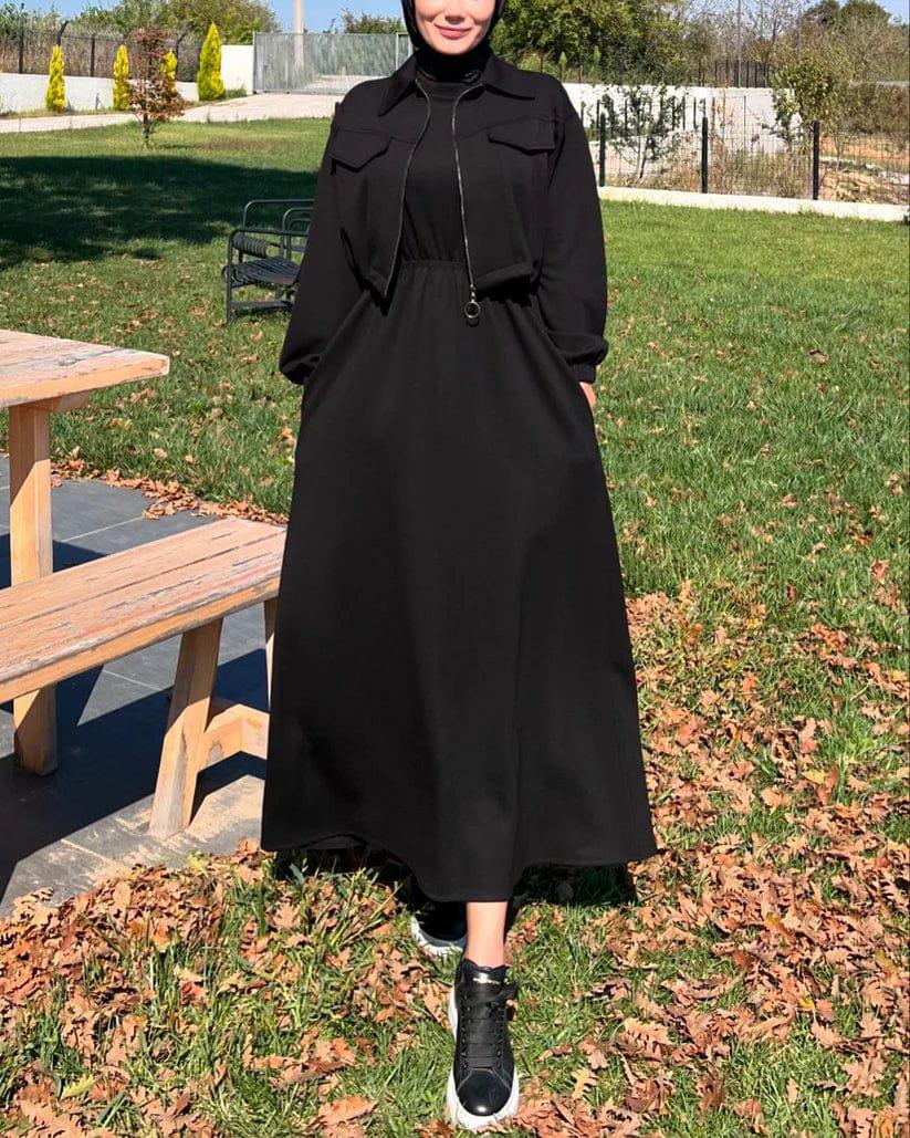 Winter wool Zipper Coati Maxi