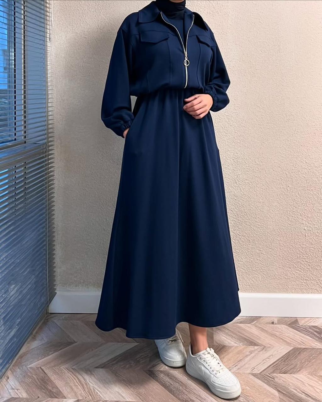 Winter wool Zipper Coati Maxi