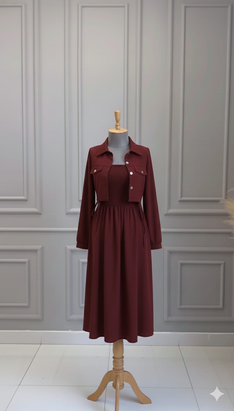 Smoking Jacket long Maxi