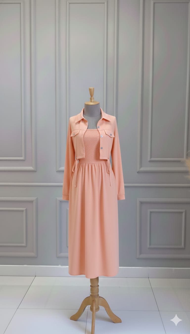 Smoking Jacket long Maxi