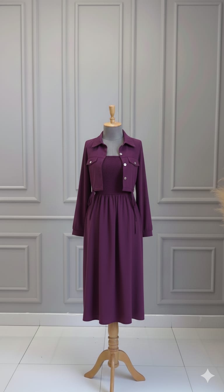 Smoking Jacket long Maxi