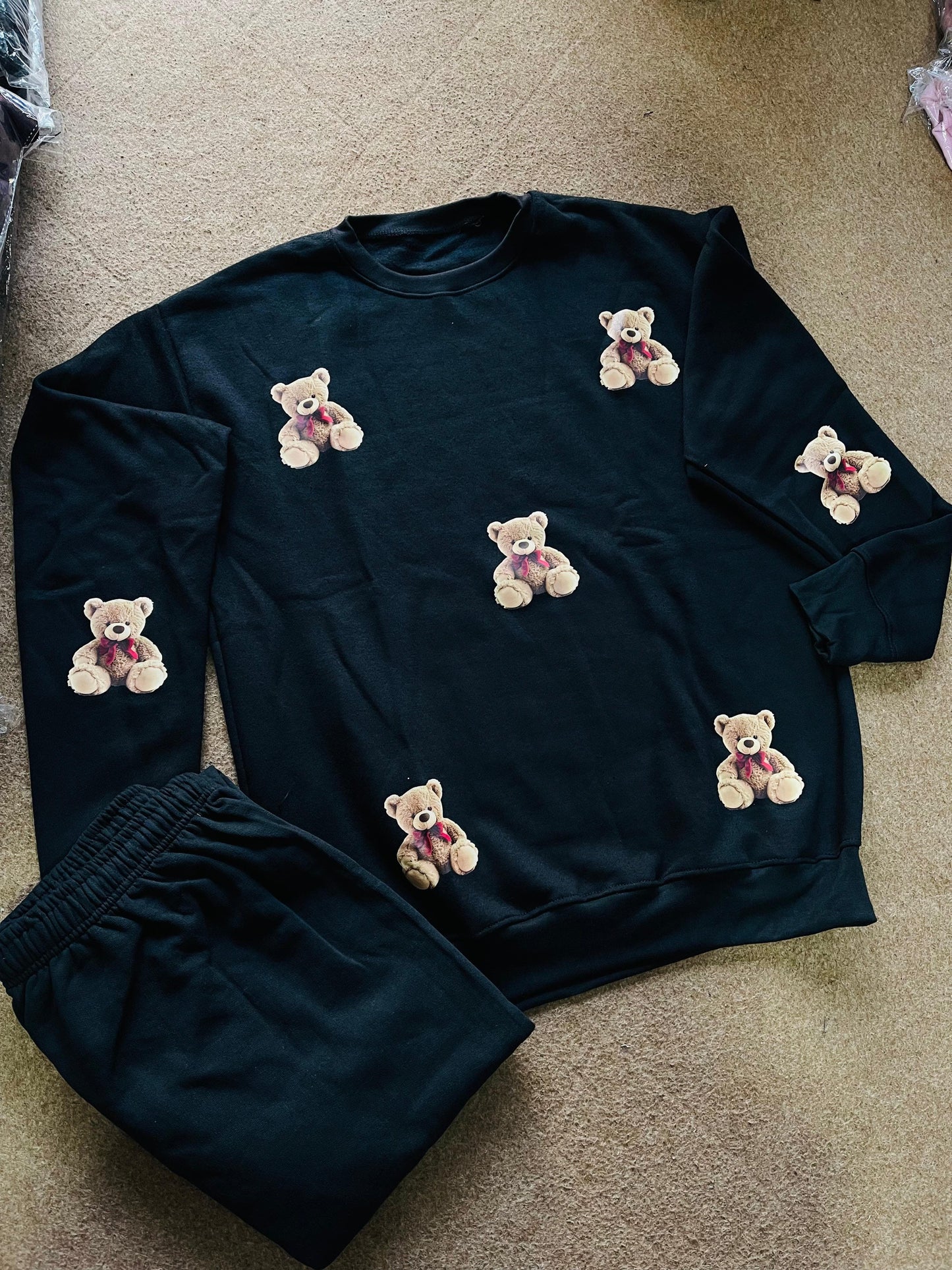 Brown Teddy Bear Fleece Winter Co-ord Set