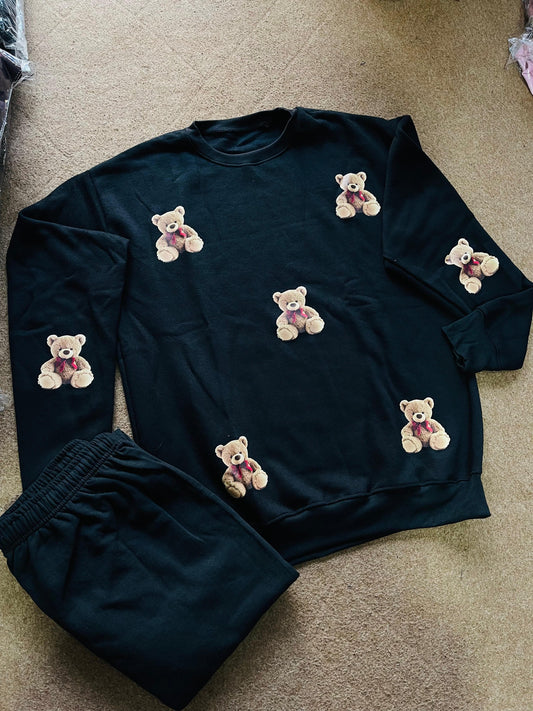 Brown Teddy Bear Fleece Winter Co-ord Set