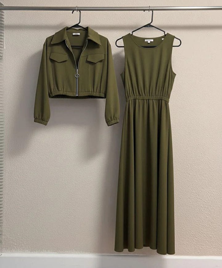 Winter wool Zipper Coati Maxi