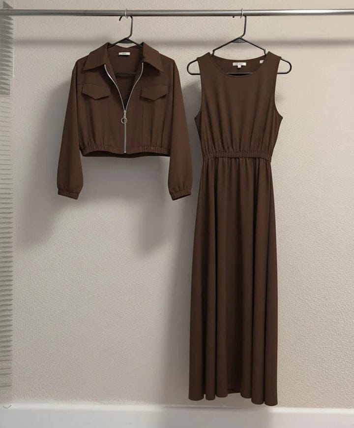 Winter wool Zipper Coati Maxi