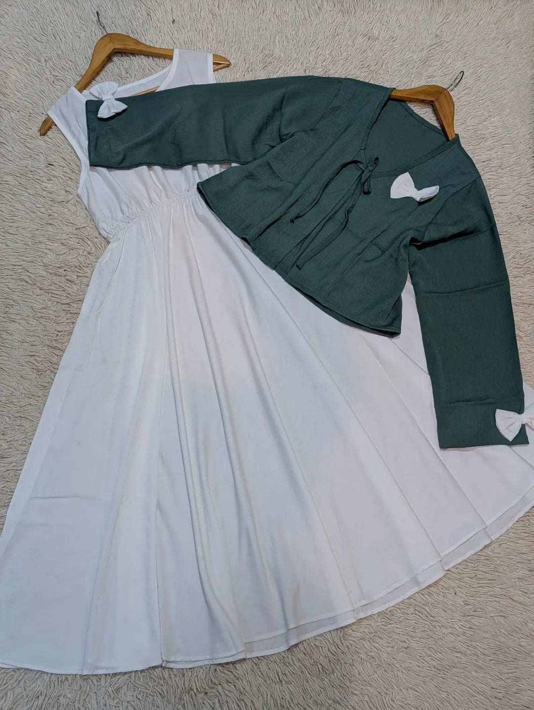 Jasmin bow coat Maxi