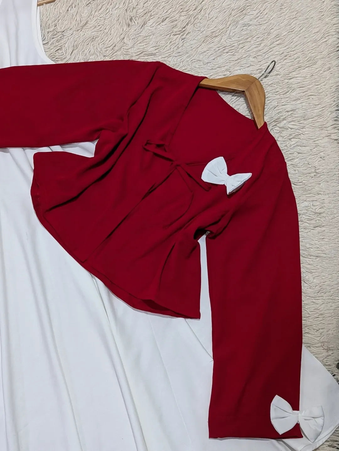 Jasmin bow coat Maxi