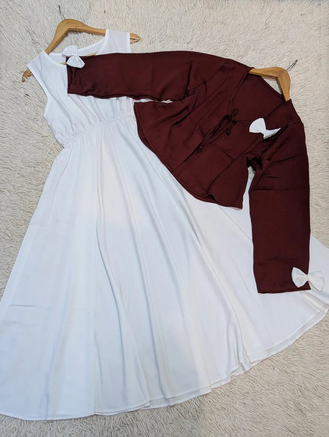 Jasmin bow coat Maxi