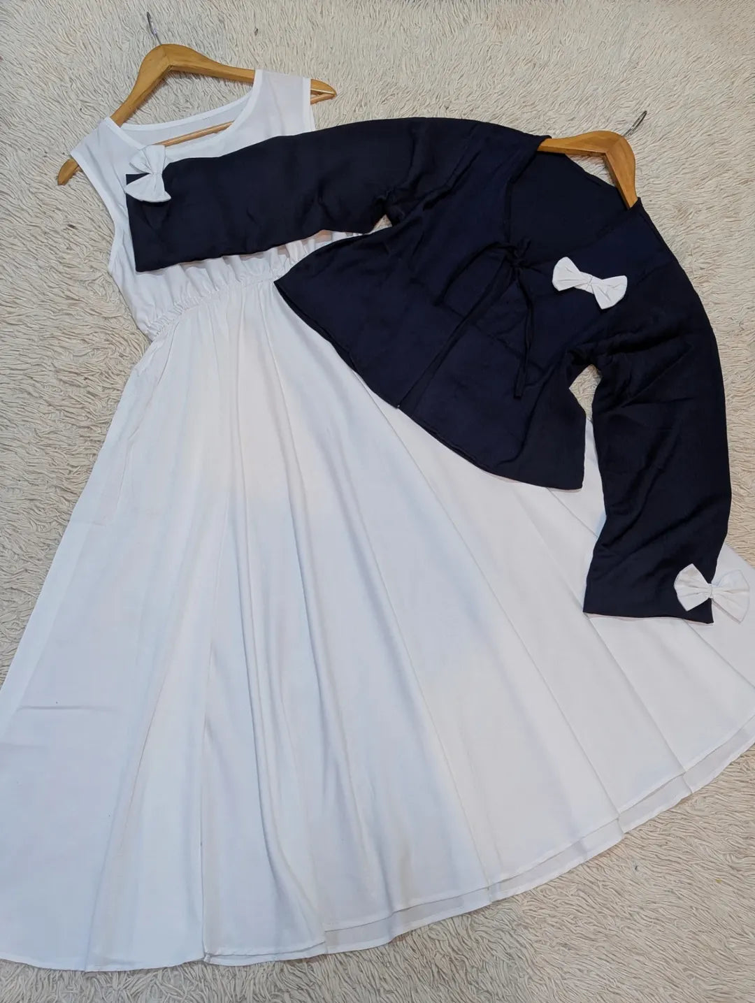 Jasmin bow coat Maxi