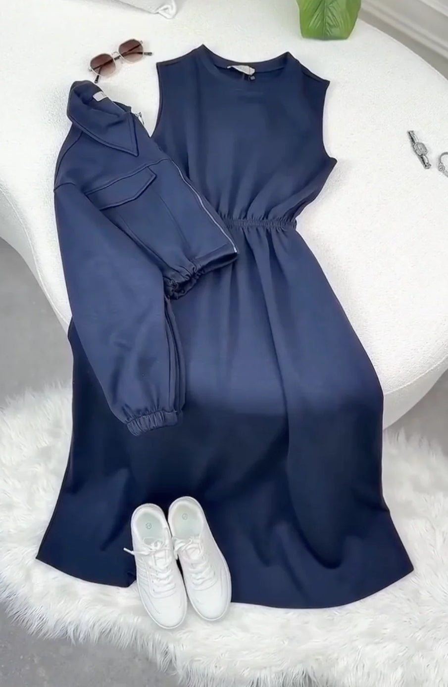 Winter wool Zipper Coati Maxi