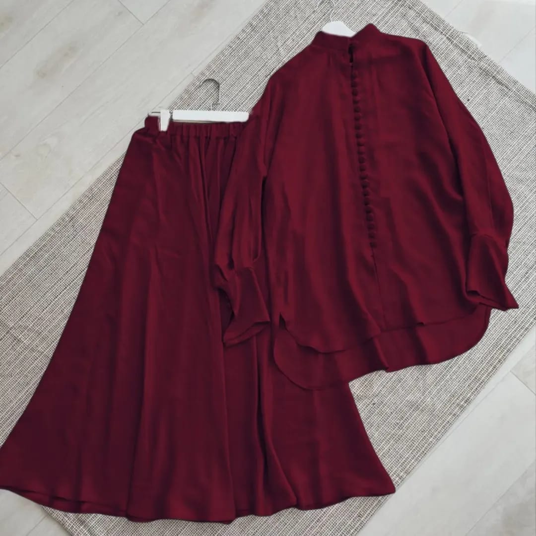 Western Top With Same Bell Bottom Plazzo