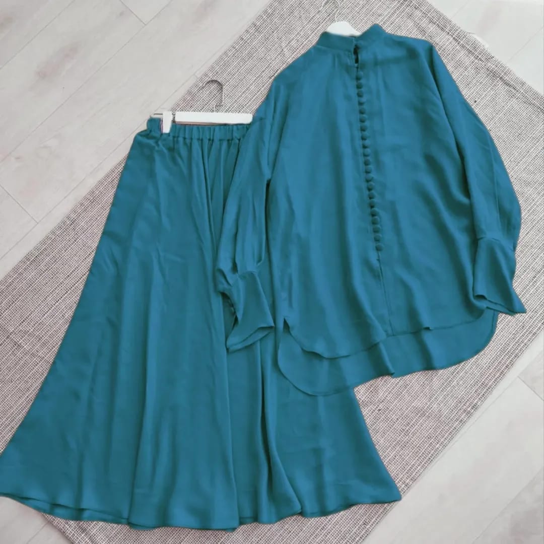 Western Top With Same Bell Bottom Plazzo