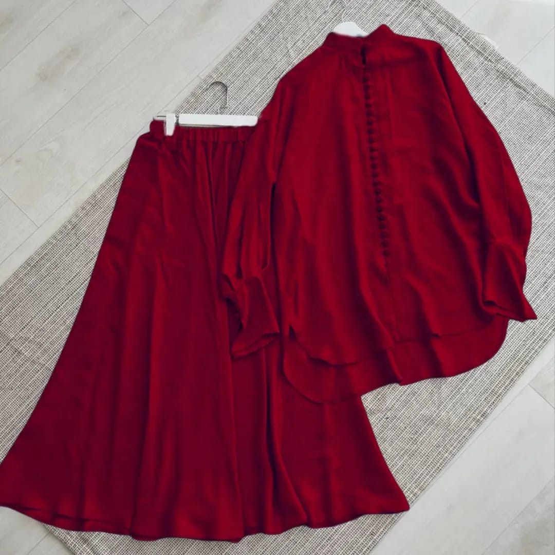 Western Top With Same Bell Bottom Plazzo