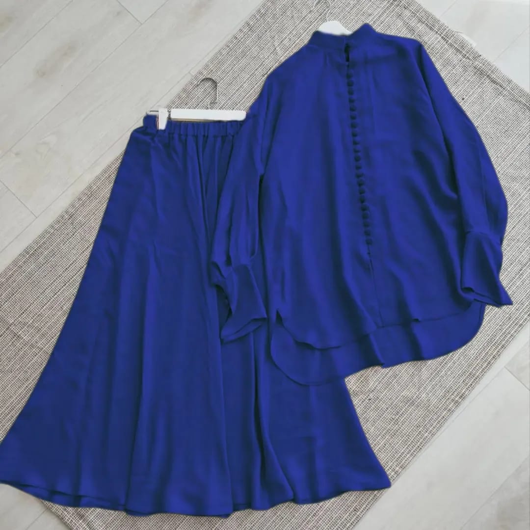 Western Top With Same Bell Bottom Plazzo