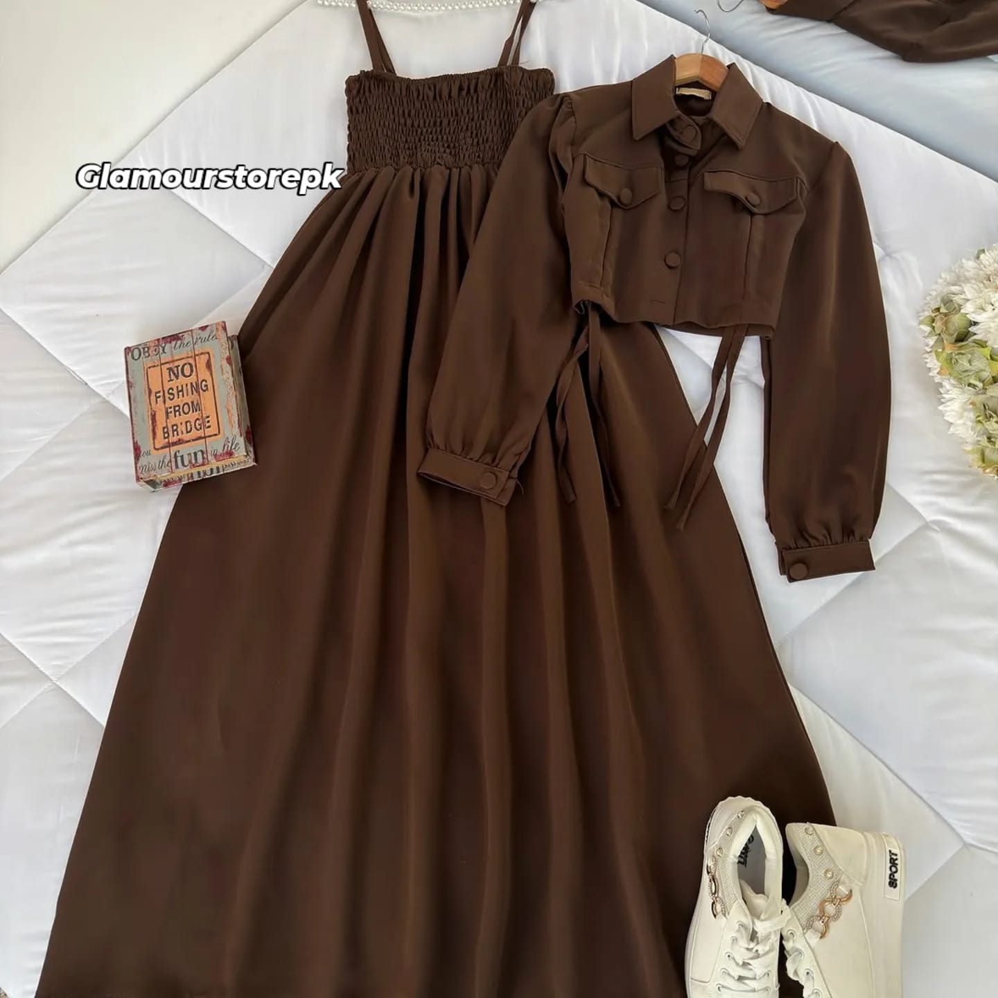 Western Smoking Coat Maxi